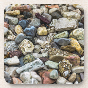 Kiezelstenen op een strand harde plastic onderzetter