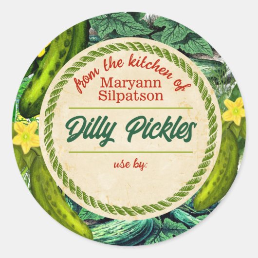 Kiezen die gepersonaliseerd zijn uit de keuken van ronde sticker (Voorkant)