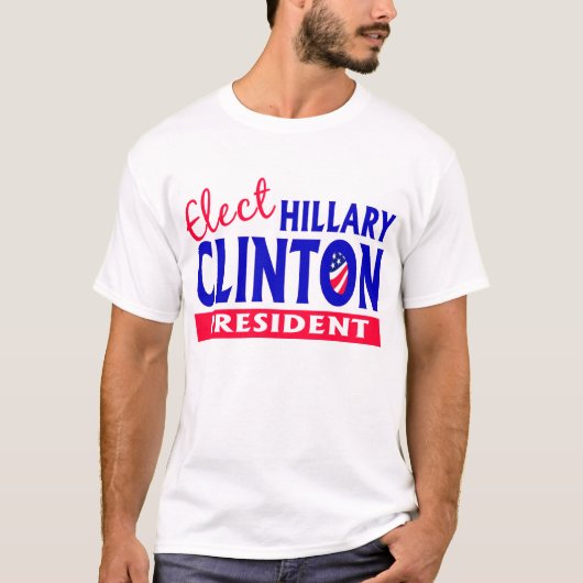 Kiezen Hillary Clinton T-shirt (Voorkant)