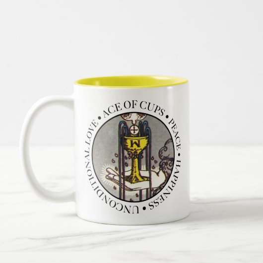 Kiezen met tekst tweekleurige koffiemok (Links)