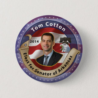 Kiezen Tom Cotton voor senator van Arkansas - 2014 Ronde Button 5,7 Cm