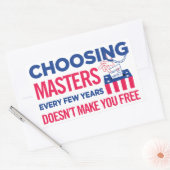 Kiezen voor de kiezer rechthoekige sticker (Envelop)