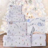 Kiezen voor kerstsirene bergen cadeaupapier