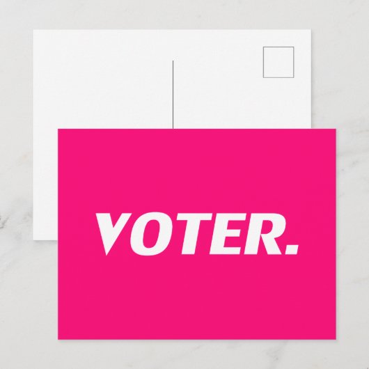 "Kiezer" heet roze, magenta, fuchsia, wit Briefkaart (Voorkant / Achterkant)