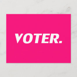 "Kiezer" heet roze, magenta, fuchsia, wit Briefkaart