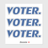 "kiezer" Pride blauwe letters - 3 stickers per bla (Vel)