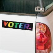 "kiezer" Pride lgbtq lgbt regenboogkleuren, zwart Bumpersticker (Op Truck)
