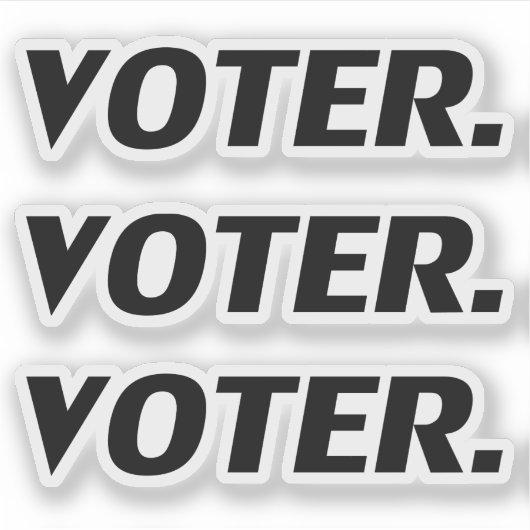 "kiezer" Pride zwarte letters - Sticker (Voorkant)