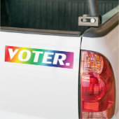 " kiezer " witte letters pride lgbtq lgbt achtergr bumpersticker (Op Truck)