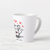 Kiezige Liefde Muis Latte Mok (Rechterhoek)