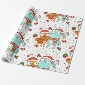 Kiff and Barry Holiday Cadeaupapier (Uitgerold)