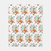 Kiff and Barry Holiday Fleece Deken (Voorkant)