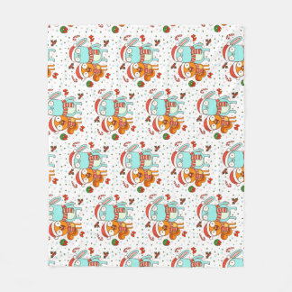 Kiff and Barry Holiday Fleece Deken