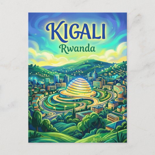 Kigali Conventie Centrum Rwanda Briefkaart (Voorkant)