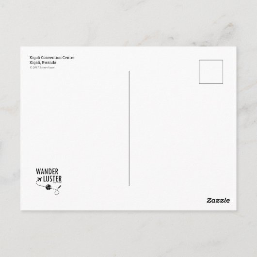 Kigali Convention Centre, Kigali, Rwanda Briefkaart (Achterkant)