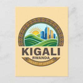 Kigali Rwanda Africa Briefkaart