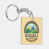 Kigali Rwanda Africa Sleutelhanger (Voorkant Links)