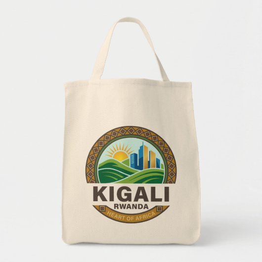 Kigali Rwanda Africa Tote Bag (Voorkant)
