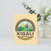 Kigali Rwanda Afrika Briefkaart (Staand voorkant)
