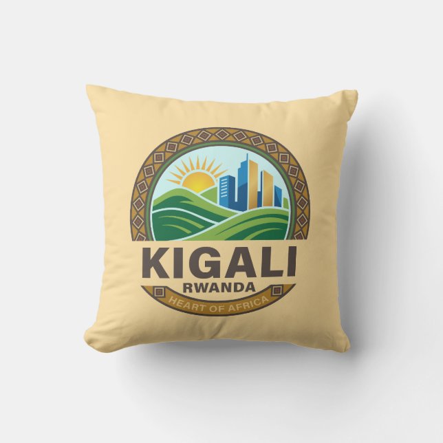 Kigali Rwanda Afrika Kussen (Voorkant)