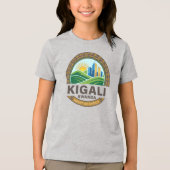 Kigali Rwanda Afrika Tri-Blend Shirt (Voorkant)