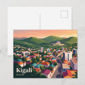 Kigali, Rwanda Briefkaart (Voorkant / Achterkant)