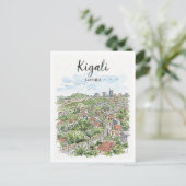 Kigali Rwanda Briefkaart (Staand voorkant)