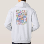 Kigali Rwanda City Map Hoodie (Achterkant)