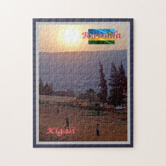 Kigali - Rwanda - Panorama - Legpuzzel (Verticaal)