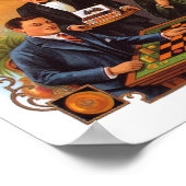 Kigarlabel voor cheques poster (Hoek)