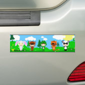 Kigurumi Love meisjes Bumpersticker (Op auto)