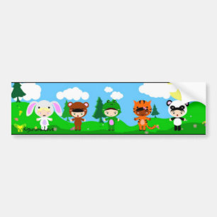 Kigurumi Love meisjes Bumpersticker