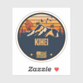 Kihei, Hawaï Sticker (Vel)