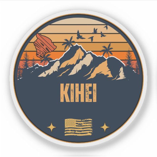 Kihei, Hawaï Sticker (Voorkant)