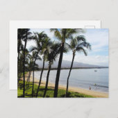Kihei Maui Hawaii Beach Palms Feestdagenkaart (Voorkant / Achterkant)