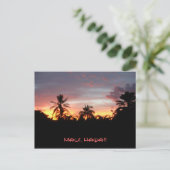 Kihei Sunset Briefkaart (Staand voorkant)