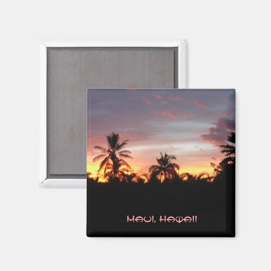 Kihei Sunset Magneet (Voorkant / Achterkant)