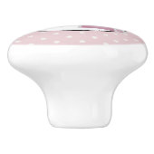 KIhet Beer op Polka Dots Cute en Kawaii Keramische Knop (Zijkant)