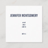 KIhet Beer op Polka Dots Cute en Kawaii Vierkante Visitekaartje (Achterkant)