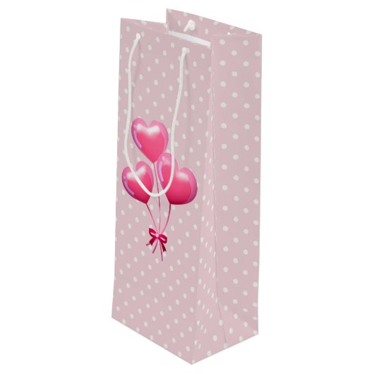 KIhet Beer op Polka Dots Cute en Kawaii Wijn Cadeautas