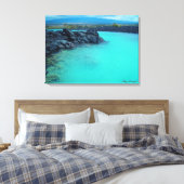 Kiholo Bay groot eiland Hawaï schilderachtig canva Canvas Afdruk (Insitu (Slaapkamer))