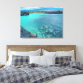Kiholo Bay Hawaii vastgelegd schilderachtig canvas (Insitu (Slaapkamer))