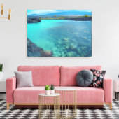 Kiholo Bay Hawaii vastgelegd schilderachtig canvas (Insitu (Woonkamer))