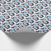 KIITOS SANTA- Finse cadeauomslag Lapphund Cadeaupapier (Hoek)