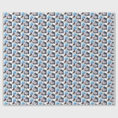 KIITOS SANTA- Finse cadeauomslag Lapphund Cadeaupapier (Vlak)