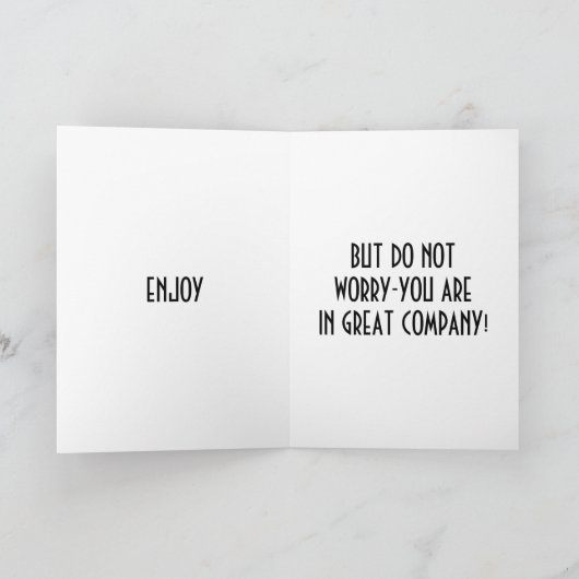 KIJK 21, VOEL 39, MAAR VANDAAG VOEG JE '60' TOE! KAART (Binnen)