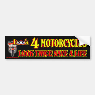 Kijk 4 Motorfietsen Bumpersticker