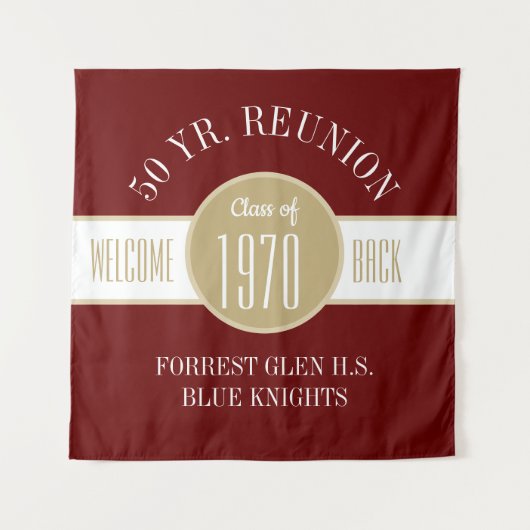 Kijk! 50 jaar Reunion Tapestry Wandkleed (Voorkant)