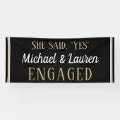 Kijk! Aangepaste 6' Verloving banner (Horizontaal)