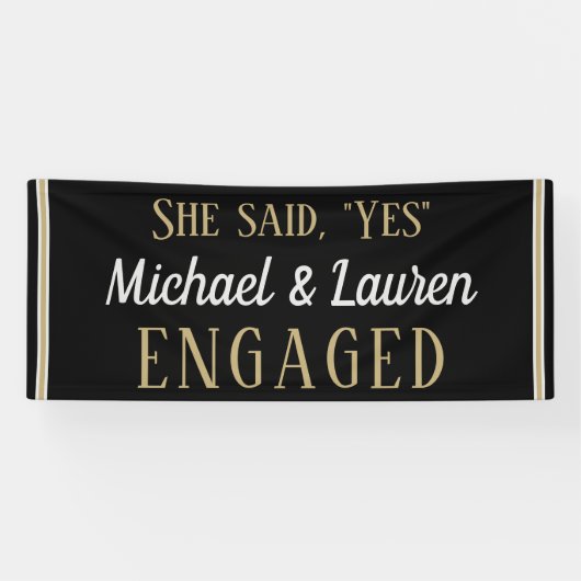 Kijk! Aangepaste 6' Verloving banner (Horizontaal)